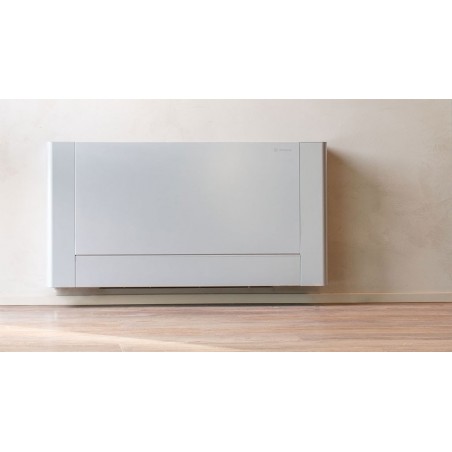 Fan coil innova RS 200 dc inverter εμφανή δαπέδου οροφής με θερμαινόμενο εμπρόσθιο πάνελ