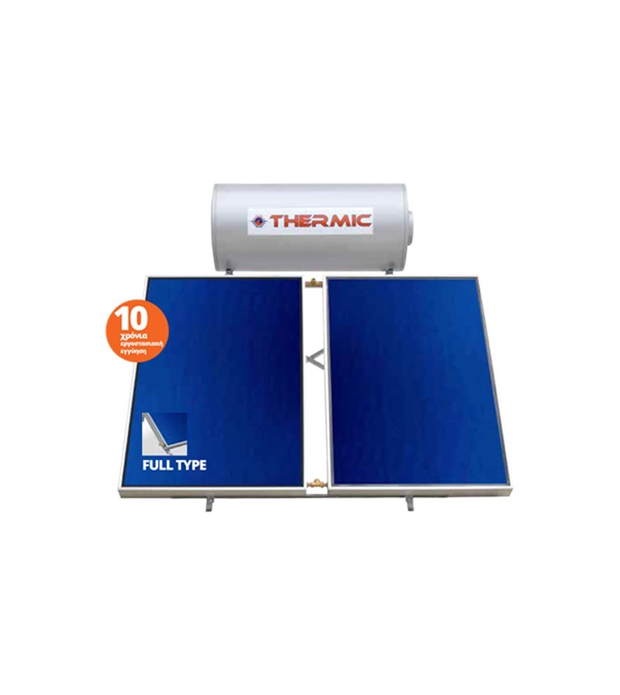 Thermic CT IN 200 lt inox τριπλής με 2 επιλεκτικoύς συλλέκτες 4,00m² ταράτσας