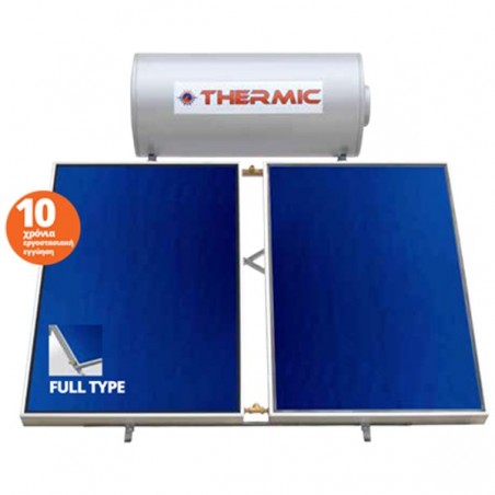 Thermic CT IN 300 lt inox τριπλής με 2 επιλεκτικoύς συλλέκτες 5,00m² ταράτσας