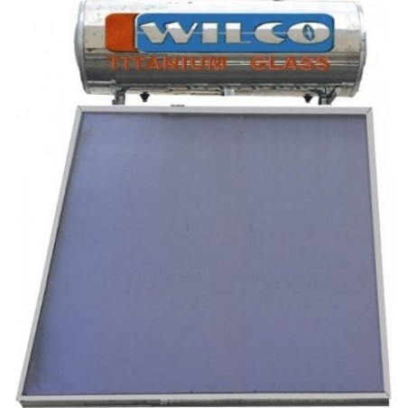 Ηλιακός WILCO 200Lt Glass Τριπλής Ενέργειας με 1 Επιλεκτικό Συλλέκτη 2,75m²   (12 Άτοκες Δόσεις)