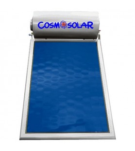 Ηλιακός θερμοσίφωνας Inox Cosmosolar CS-120VS διπλής ενέργειας 120Lt Με 1 συλλέκτη – Επιφάνεια 2,00m²