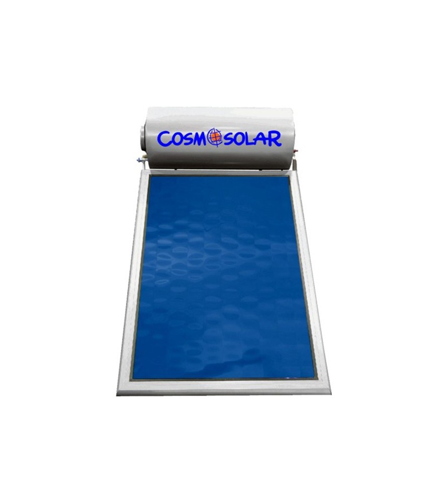 Ηλιακός θερμοσίφωνας Inox Cosmosolar CS-120VS διπλής ενέργειας 120Lt Με 1 συλλέκτη – Επιφάνεια 2,00m²