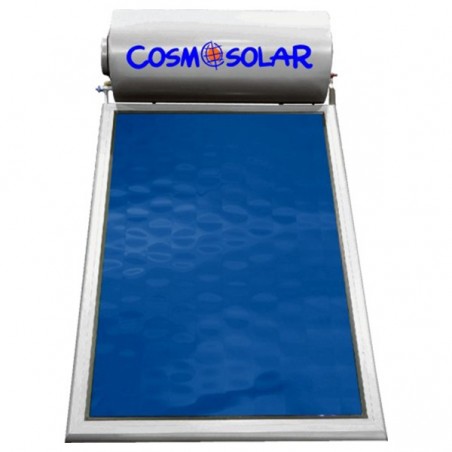 Ηλιακός θερμοσίφωνας Inox Cosmosolar CS-120VS τριπλής ενέργειας 120Lt Με 1 συλλέκτη – Επιφάνεια 2,00m²