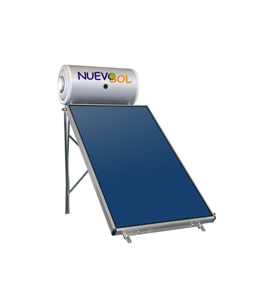 Nuevosol 120 lt 1.95 m² Glass Boiler Ηλιακός Τριπλής Ενέργειας Επιλεκτικός