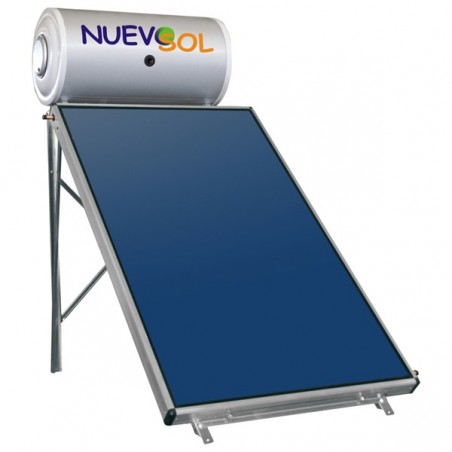 Nuevosol 120 lt 1.95 m² Glass Boiler Ηλιακός Τριπλής Ενέργειας Επιλεκτικός