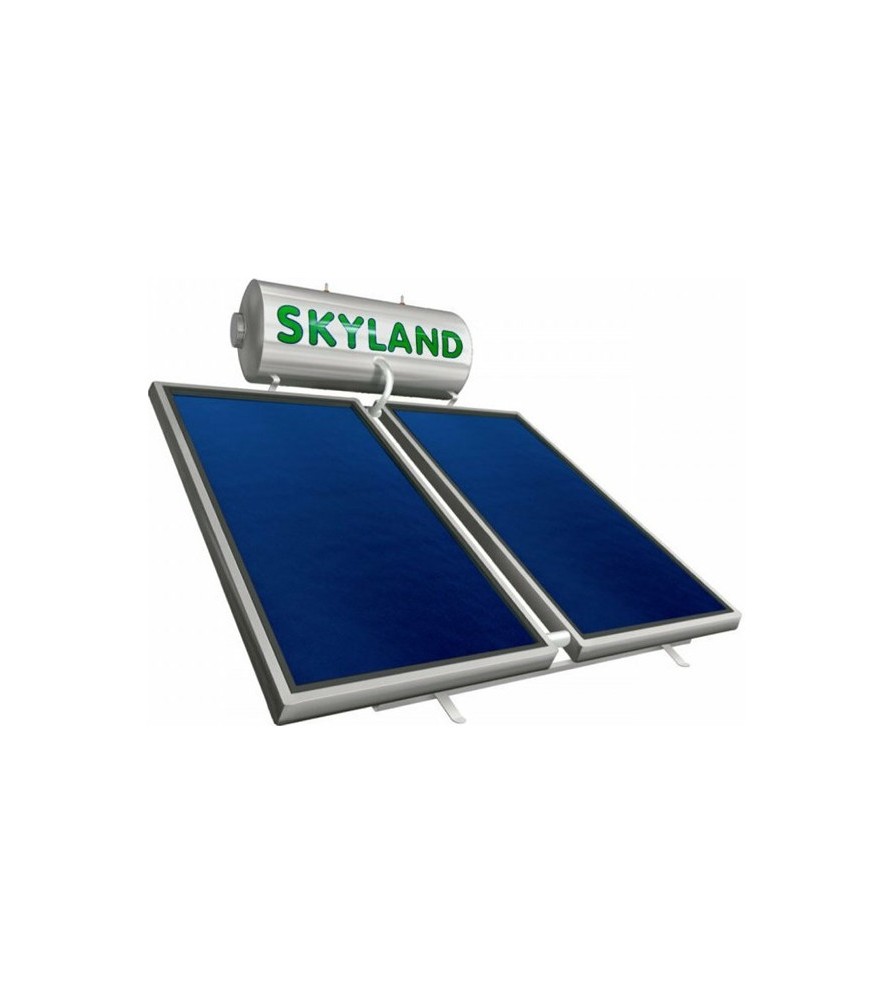Skyland EIN 200Lt 3.10τμ inox boiler ηλιακός τριπλής κάθετοι επιλεκτικοί
