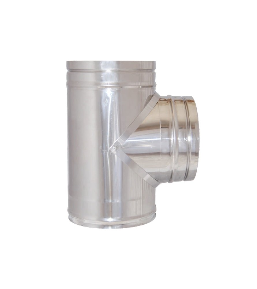 Technometal τάφ καμινάδας  90° μονού τοιχώματος Φ 130