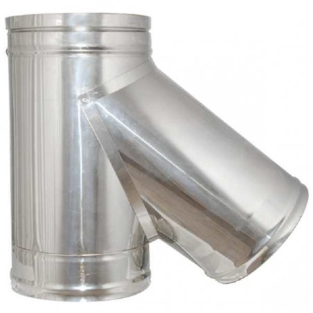 Technometal ημιτάφ καμινάδας  135° μονού τοιχώματος Φ 100