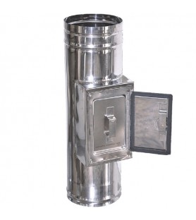 Technometal θυρίδα καθαρισμού καμινάδας μονού τοιχώματος Φ 350 με πάχος χάλυβα 0.40 mm