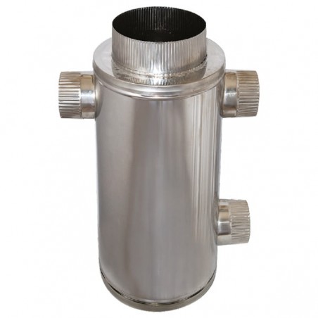 Technometal θερμοσυλλέκτες τζακιού 1 m ανοξείδωτος χάλυβας  Φ 150/200