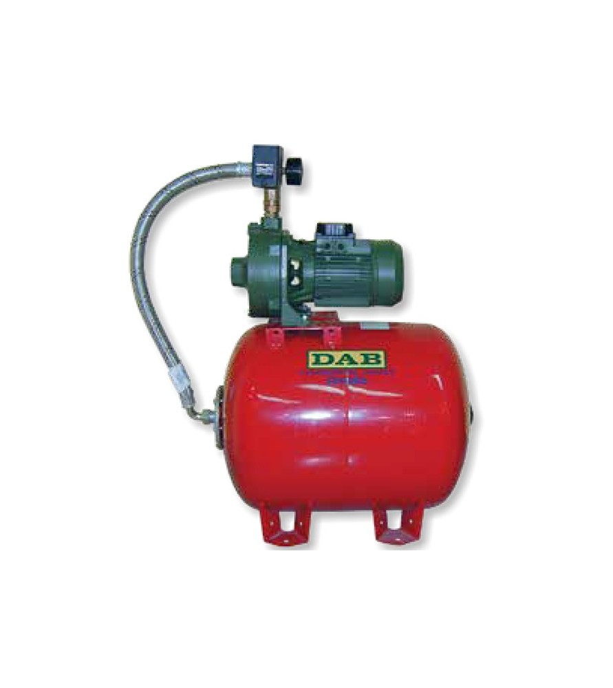 DΑΒ K 40/100 T (80 Lt) Οριζόντιο Πιεστικό συγκρότημα διβάθμιο Τριφασικό HP 2.50 (380 V)