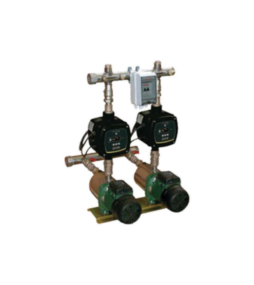 DΑΒ 2 EUROINOX AD 50/50 M Δίδυμο πιεστικό συγκρότημα με αντλίες Πολυβάθμιες Μονοφασικό 2 x 1.36