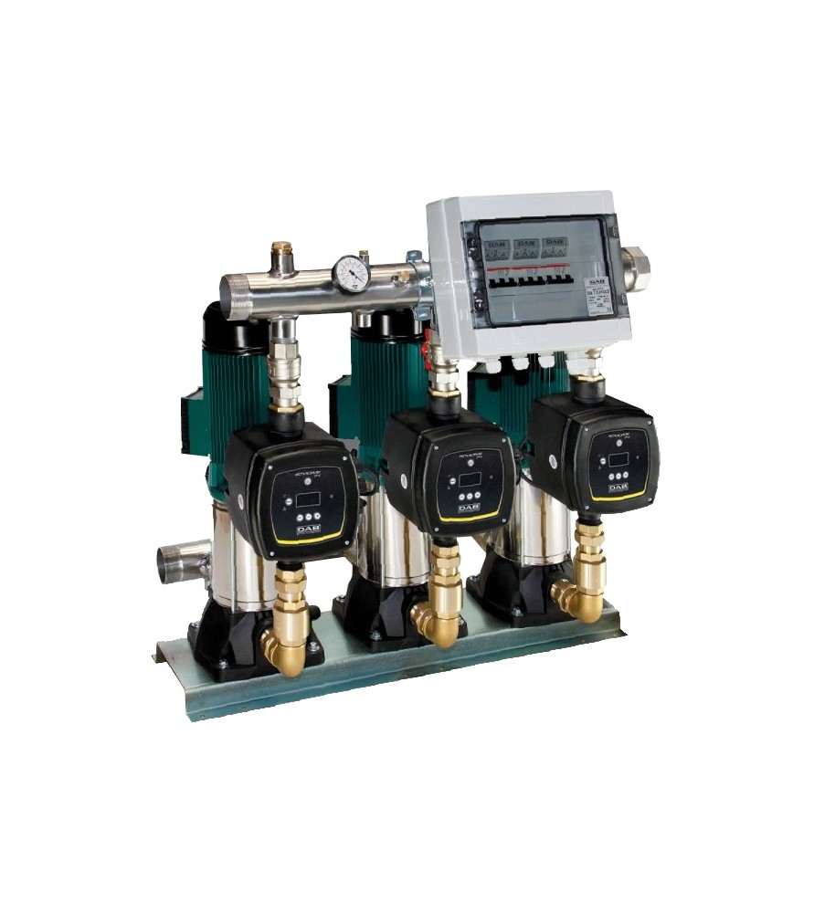 DΑΒ 3 KVC AD 85/120 T Δίδυμο πιεστικό συγκρότημα με 3 Κάθετες Πολυβάθμιες Αντλίες Τριφασικό 3 x 4.00