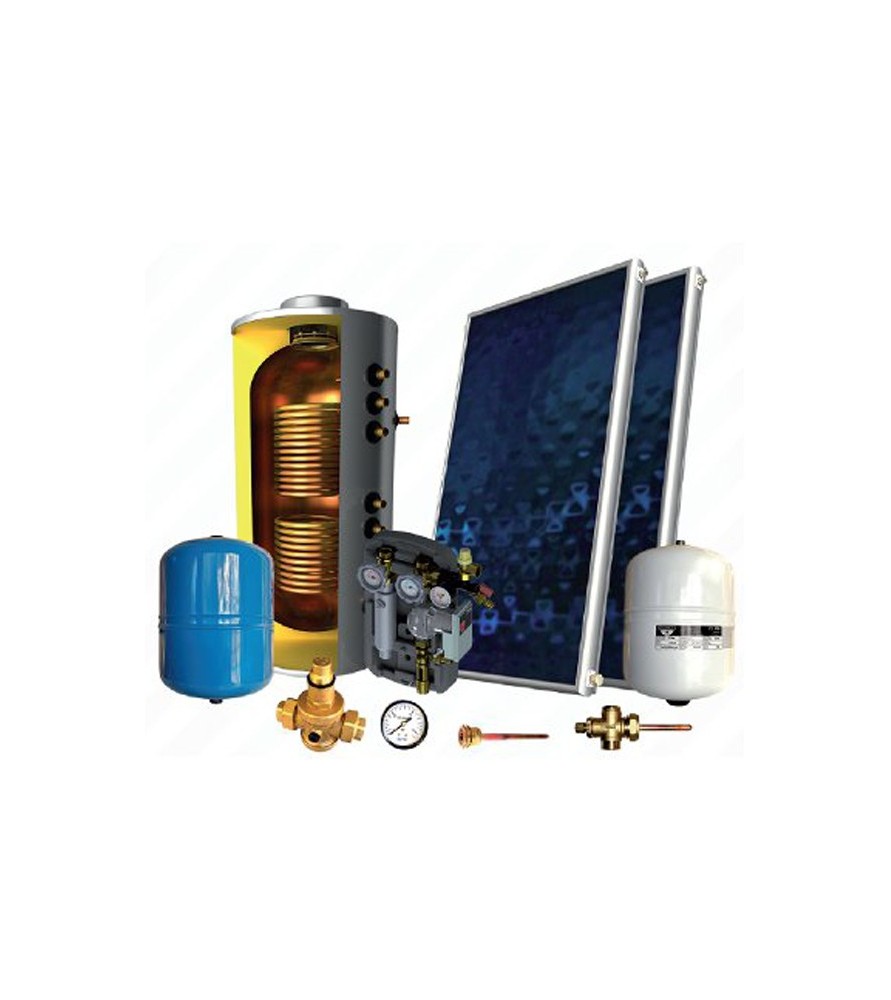 Sonne Βεβιασμένης κυκλοφορίας χάλκινο Τ 160lt/3.20m² Atlas τριπλής ενεργείας για Αντλία θερμότητας