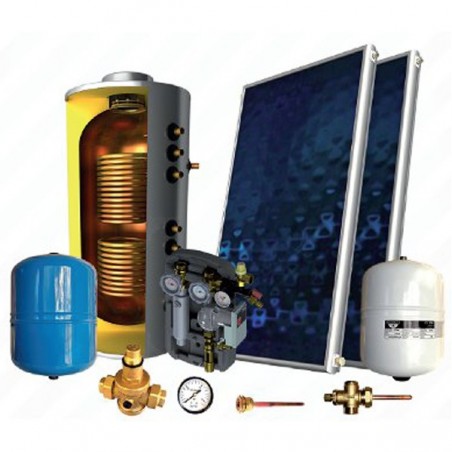Sonne Βεβιασμένης κυκλοφορίας χάλκινο Τ 160lt/3.20m² Atlas τριπλής ενεργείας για Αντλία θερμότητας