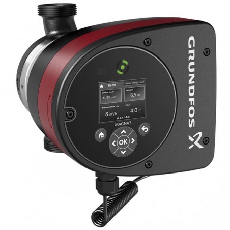 Grundfos MAGNA3 25-60 (180 mm) Κυκλοφορητής Μονής Κεφαλής Ηλεκτρονικά Ελεγχόμενη