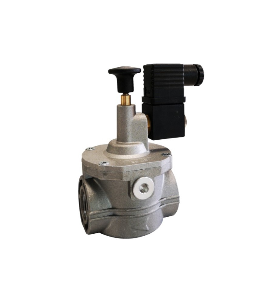 TECNOCONTROL 223.12.20.15 Ηλεκτρομαγνητική Βαλβίδα Αλουμινίου compact N.O.  Βιδωτών άκρων με Διάμετρο 1”