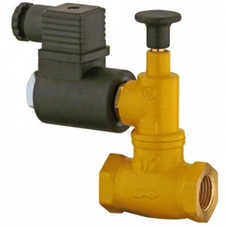 TECNOCONTROL 223.12.42.13 Ηλεκτρομαγνητική Βαλβίδα N.C. Ορειχάλκινη βιδωτών άκρων με Διάμετρο ½”