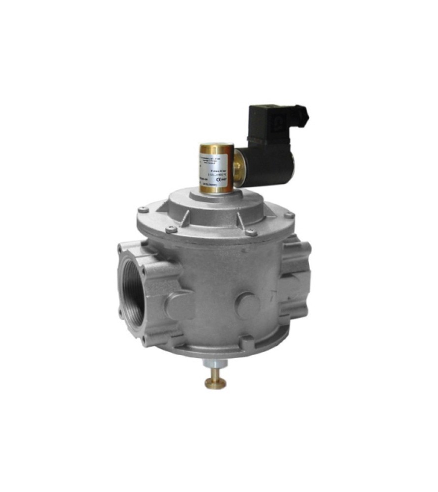 MADAS 208.12.21.16 Ηλεκτρομαγνητική Βαλβίδα Ν.Ο. χειροκίνητης επαναφοράς Αλουμινίου με Διάμετρο 1 ¼”