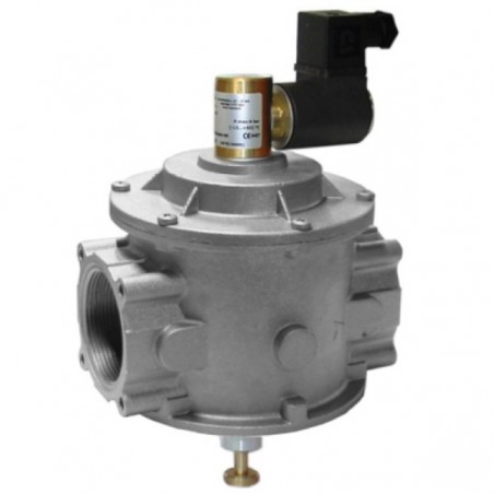 MADAS 208.12.21.16 Ηλεκτρομαγνητική Βαλβίδα Ν.Ο. χειροκίνητης επαναφοράς Αλουμινίου με Διάμετρο 1 ¼”