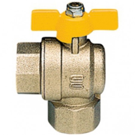 S.I.M.E. 205.14.22.13 Σφαιρικός Κρουνός Ορειχάλκινος Υγραερίου-Φυσικού Αερίου Αρσ. x Θηλ. με Γωνιακό κ Διάμετρο ½”