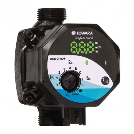 LOWARA Ecocirc+ M+ 25-6/180 Ηλεκτρονικός κυκλοφορητής υψηλής απόδοσης για οικιακή θέρμανση και ψύξη