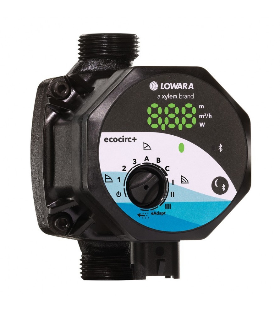 LOWARA Ecocirc+ M+ 32-6/180 Ηλεκτρονικός κυκλοφορητής υψηλής απόδοσης για οικιακή θέρμανση και ψύξη