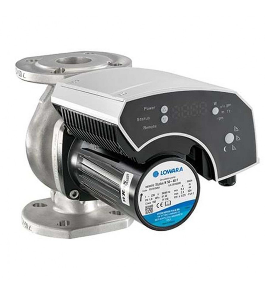 LOWARA Ecocirc XLPLUS 40 – 120 F Ηλεκτρονικός κυκλοφορητής υψηλής απόδοσης για οικιακή θέρμανση και ψύξη