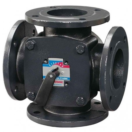 ESBE 4F 50 Τετράοδη περιστροφική βάνα ανάμειξης/διανομής φλανζωτή με Διατομή DN 50