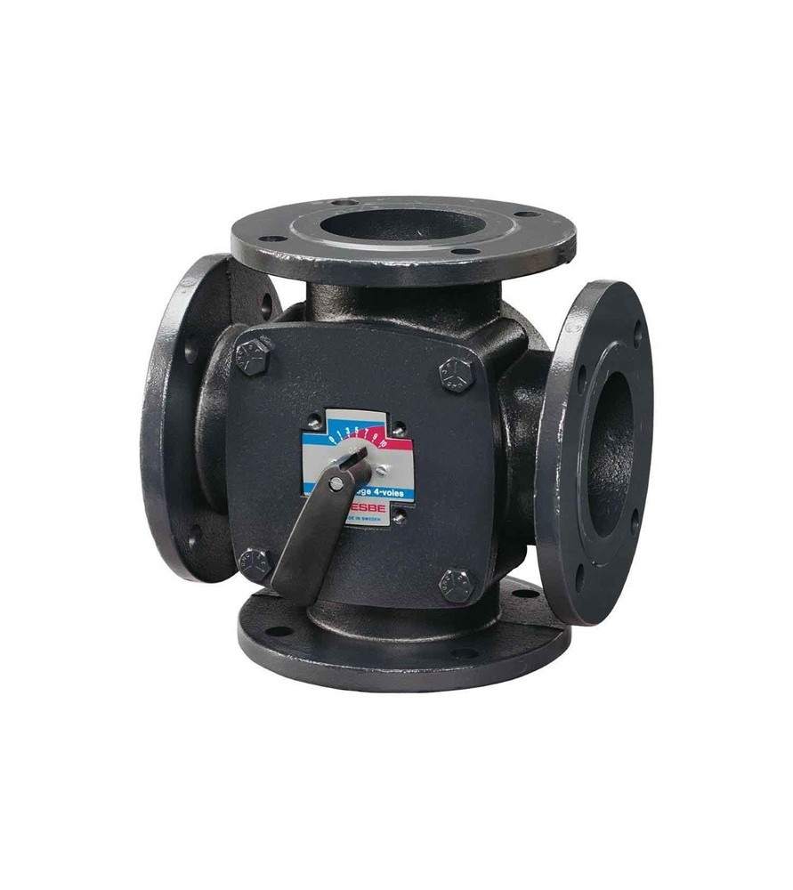 ESBE 4F 65 Τετράοδη περιστροφική βάνα ανάμειξης/διανομής φλανζωτή με Διατομή DN 65