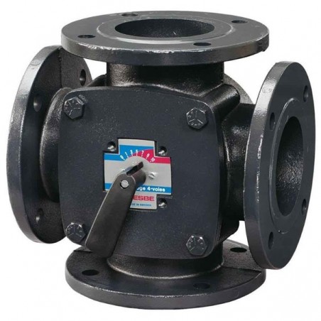 ESBE 4F 65 Τετράοδη περιστροφική βάνα ανάμειξης/διανομής φλανζωτή με Διατομή DN 65