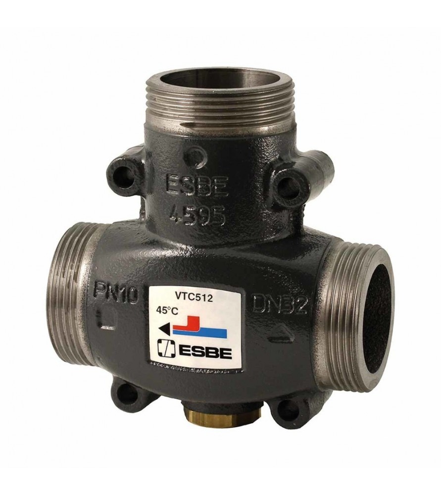 ESBE VTC 512 Τρίοδη θερμοστατική βάνα φορτίου 55 °C με Διατομή DN 32 (14.00 KVS) ESBE VTC 512 Τρίοδη θερμοστατική βάνα φορτίου 55 °C με Διατομή DN 32 (14.00 KVS)