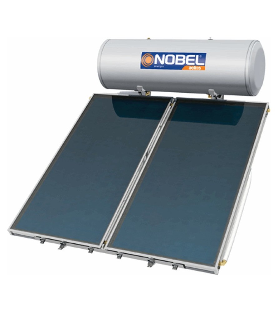 Nobel Aelios Ηλιακός θερμοσίφωνας Cus Glass 300lt/4.0m² Διπλής ενεργείας (12 άτοκες δόσεις)