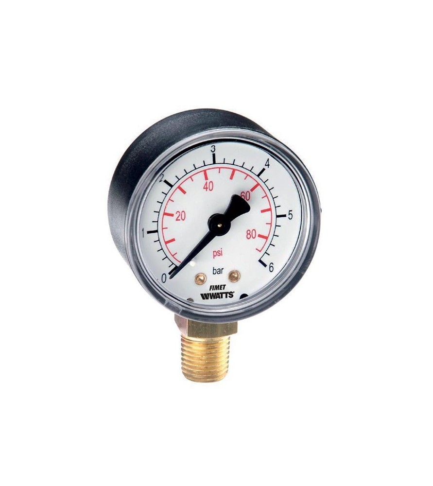 WATTS Μανόμετρο ABS (¼” / Φ 50) κάθετο με πίεση 0-10 bar