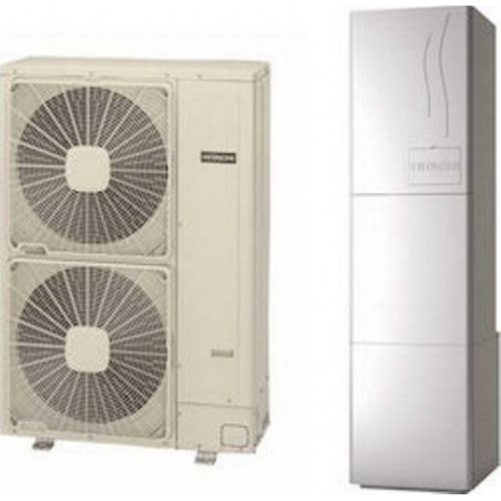 Hitachi Yutaki S-80 RWH-4.0NFE / RAS-4WHNPE Αντλία θερμότητας split Τριφασική 80°C 11 KW (6 Άτοκες Δόσεις)