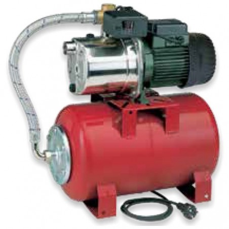 DΑΒ EUROINOX 30/50 M (100 Lt) Οριζόντιο  Πιεστικό συγκρότημα αυτόματης αναρρόφησης Μονοφασικό HP 0.75 (220 V)