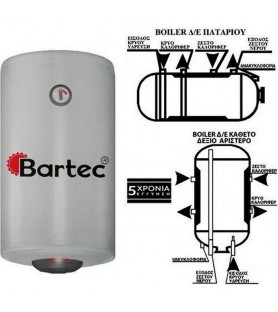 Bartec Θερμοσίφωνας Super Glass 40lt 3kW Κάθετος