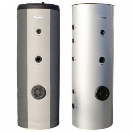 Cosmosolar Boiler λεβητοστασίου BLGLLA 600T με δύο εναλλάκτες για αντλία θερμότητας και ήλιο (550 lt)