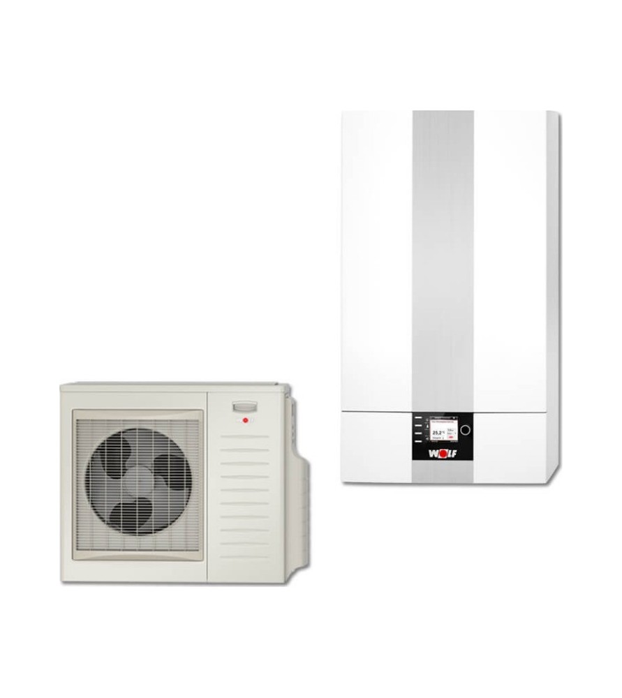 WOLF - BWL-1S-10/400V Αντλία Θερμότητας 10kW Τριφασική 55°C Split (Με αντιστάσεις)