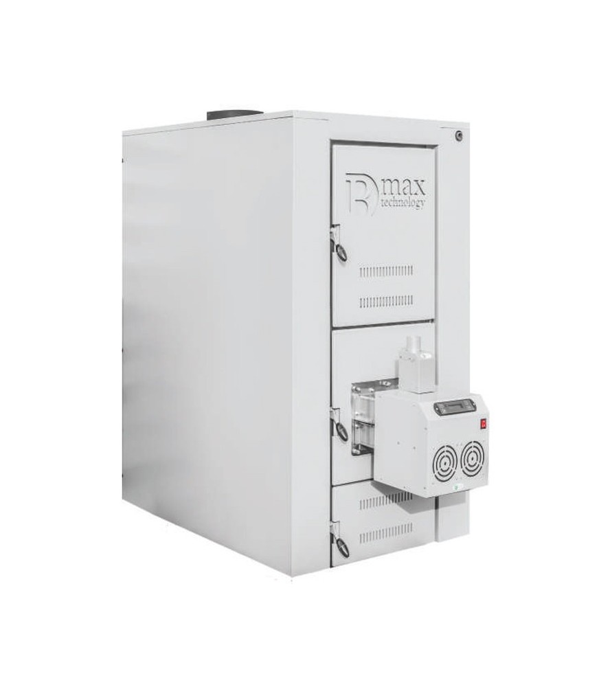 B-max 25 Χαλύβδινος λέβητας ξύλου 25-30 kw