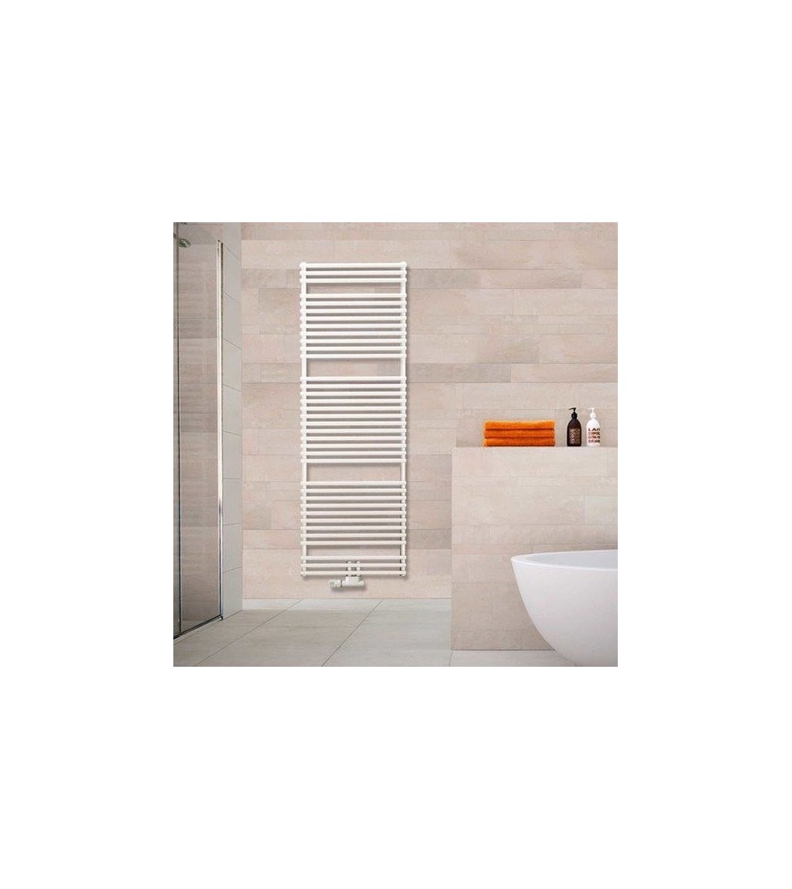 Purmo SANTORINI M θερμαντικό σώμα λουτρού SAN0709 714x900 (667kcal/h) Ίσιο λευκό