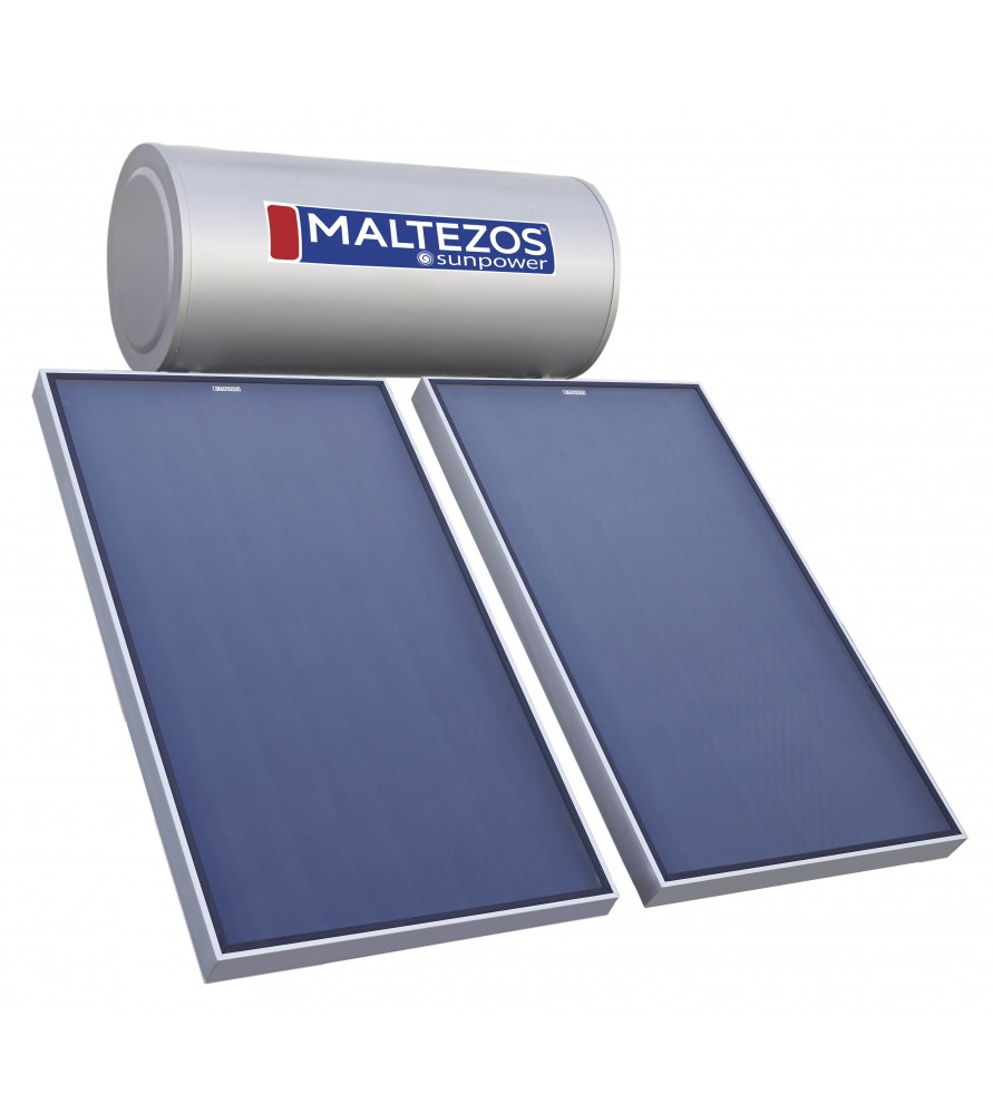 Ηλιακος Θερμοσιφωνας Maltezos Glass Sunpower EM 200Lt /3Ε/ 2 SAC 100x150