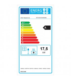 Thermiki ATS 90-50 MASINA Σόμπα ξύλου από χάλυβα 17.55 Kw
