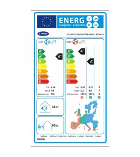 Carrier SUPERIA 38QHG018D8SP/42QHG01808SUP κλιματιστικό τοίχου 18.000 btu/h