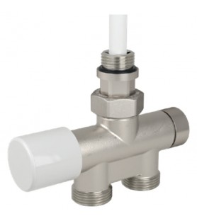 Carlo Poletti V875Q Ίσιος διακόπτης σωμάτων λουτρού με ρυθμιζόμενο by-pass 1/2’’ (made in italy)