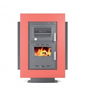Thermiki ATS 90-30 Corner Θερμάστρα ξύλου από χάλυβα 18 Kw