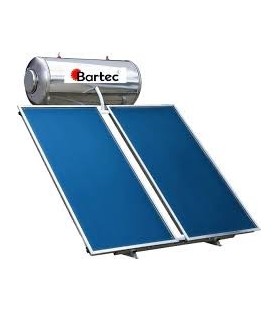 BARTEC Ηλιακός Θερμοσίφωνας Tριπλής Ενέργειας 300lt glass με συλλεκτική επιφάνεια 5m²