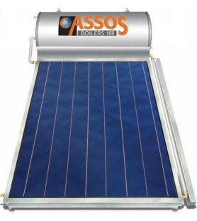 Assos Ηλιακός SOL 200 (lt) glass με συλλεκτική επιφάνεια 2,5m² τριπλής ενεργείας